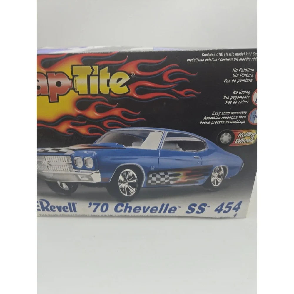 REVELL SNAP-TITE '70 CHEVELLE SS 454 1/25 SCALE MODEL KIT FACTORY SEALED